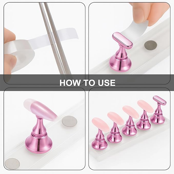 Nail Art Tools Set,15 PCS Nail Brushes,5 PCS Nail Dotting Tools,Nail Stands,Brush Holder,Tweezers,Double-Sided Tape,Nail Design Tools Kit for Press On Nails and Nail Painting