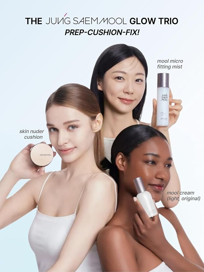 JUNG SAEM MOOL Essential Skin Nuder Cushion 23 Medium Deep 0.49 Fl Oz (Refill Only, SPF 50 Broad Spectrum) | Natural Radiant Finish, Lightweight Hydration, Korean Cushion Foundation