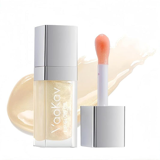 Color Changing Lip Gloss - Non-Sticky Hydrating Lip Oil, High Shine Glassy Finish, PH Reactive Tinted Lip Plumper, Long Lasting Moisture & Glow(01 STRAWBERRY BOMB)