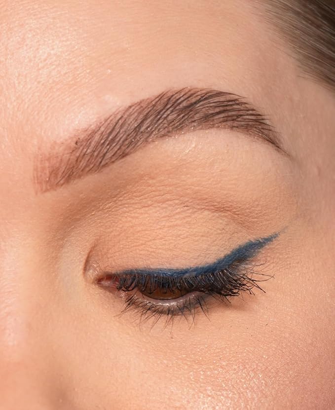 Sandstone Scandinavia Waterproof Eyeliner Pencil - Vegan Hypoallergenic for Sensitive Eyes - Smudge Proof - Fragrance Free - Smooth (Blue)