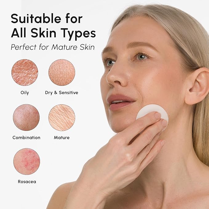 MAREE Glycolic Acid Polishes 2 PACK - Toner Polishes for Face Cleansing - Tea Tree Oil, Salicylic Acid & Vitamins E, B3, B5 - Facial Peel & Radiance Deep Cleaning Effect