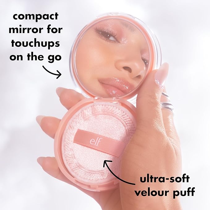 e.l.f. Halo Glow Powder Filter, Ultra-fine Finishing Powder, Smooths The Look of Pores & Fine Lines, Creates A Soft-Focus Glow, Vegan & Cruelty-Free, Light Neutral