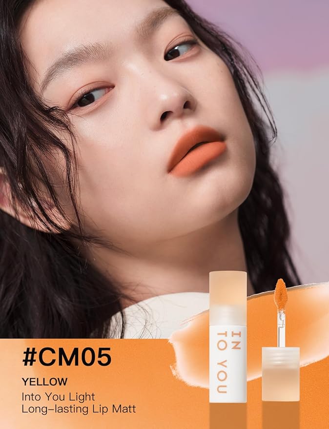 INTO YOU Matte Lipstick, Super Stay Lip Mud for Women, Lip Stain Long Lasting Waterproof, Lip Solor Soft Lightweight, Smooth Lip Clay Mousse, Dual-Use For Lips And Cheek, Pink Lipstick (CM05)