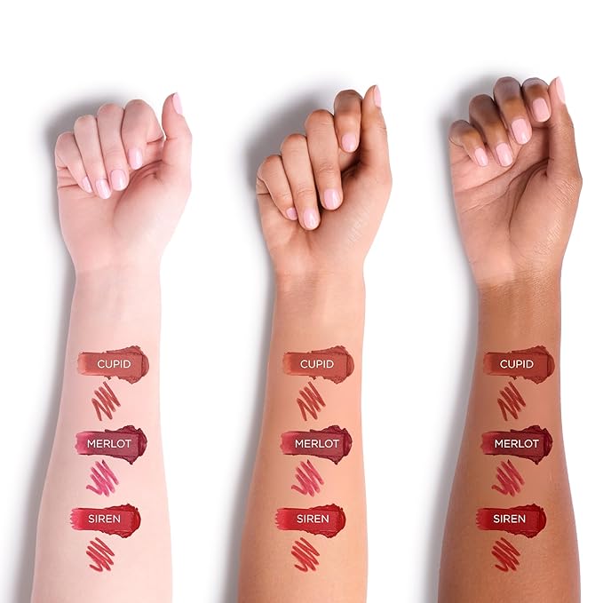 HALEYS Re-mark Dual Ended 2-in-1 Lipstick & Liner (Merlot), Berry Lip Combo Sets, Creamy Matte Moisturizing Lipstick for Women, Precision Lip Liner, Expertly Paired Lip Liner and Lip Stick Combo