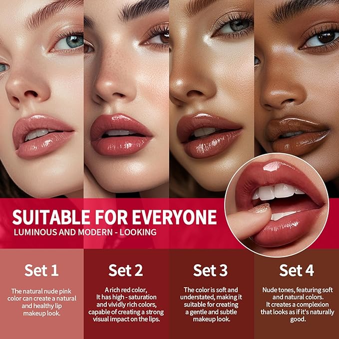 3PCS Lip Liner and Lipstick Combo Set - Matte Lip Liner Pencil, Velvet Matte Lipstick & Hydrating Collagen Lip Gloss - Long-Lasting, Smudge-Proof, High Pigment Nude Pink Lip Makeup Kit (Nude Pink)