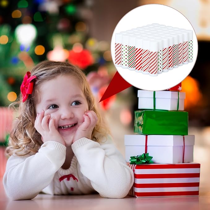 Dunzy 100 Pack Christmas Lip Balm Gifts Bulk Stripes Lip Balms Favors Employee Appreciation Thank You Gifts Team Inspirational Gift for Xmas Fall Thanksgiving Party Women Men Coworkers Staff Teachers