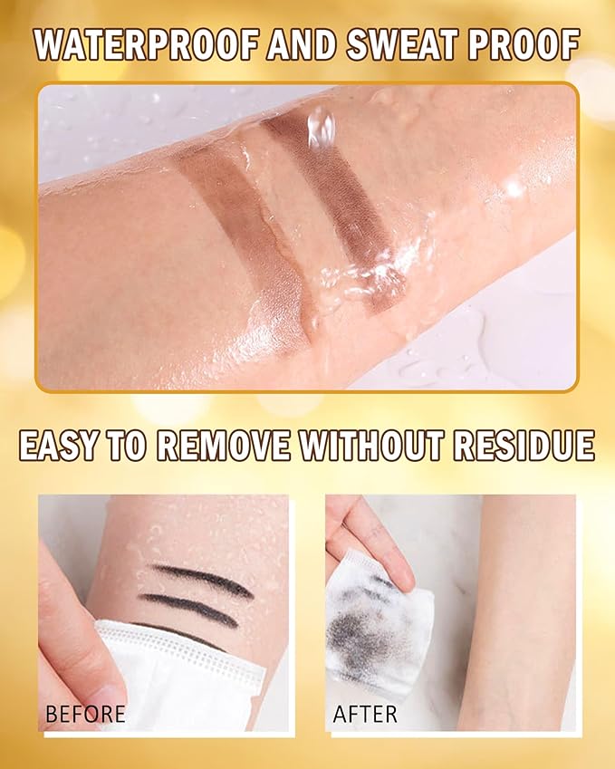 Eyebrow Powder Kit-2 Colors Eye Brow Tinting Powder Palette Long-Lasting Waterproof, Light Dark Grey Brown Brow Filler Product, Mother's Day Makeup Gift for Women Girl, with Mirror Brow Brush-Set 03