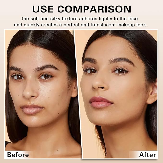 QIUFSSE Airbrush Foundation with Primer,Silk Flawless Airbrush Makeup,Buildable Coverage with Anti-aging Formula,Moisturizing Foundation Makeup (02 Beige)