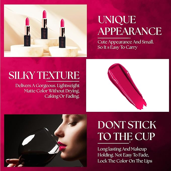 lipstick provides smooth moisturizing application creamy on my lips hydrating long lasting wear non-sticky glides on provides maximum color organic shea butter-valentine