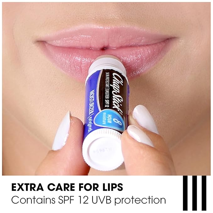 ChapStick Moisturizer 2-in-1 Lipcare SPF 15, Original, Black Cherry, Cool Mint, 6-Pack – Sunscreen Lip Balm with Aloe Vera and Vitamin E, 0.15 Oz Ea