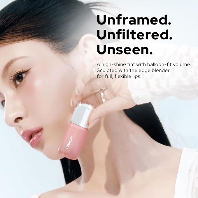 Unseen Balloon Tint, 9 Colors for All Skin Types. Buildable Color, Long Lasting Glossy Lip Stains, Lightweight Lip Gloss Make up, Holiday Stocking Stuffer (187 All hours, 0.11 oz)