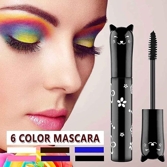 Brown Mascara Lashes Waterproof Fast Dry Eyelashes Eye Makeup Volumizing Lengthening Defining Curling Multiplying Buildable Formula
