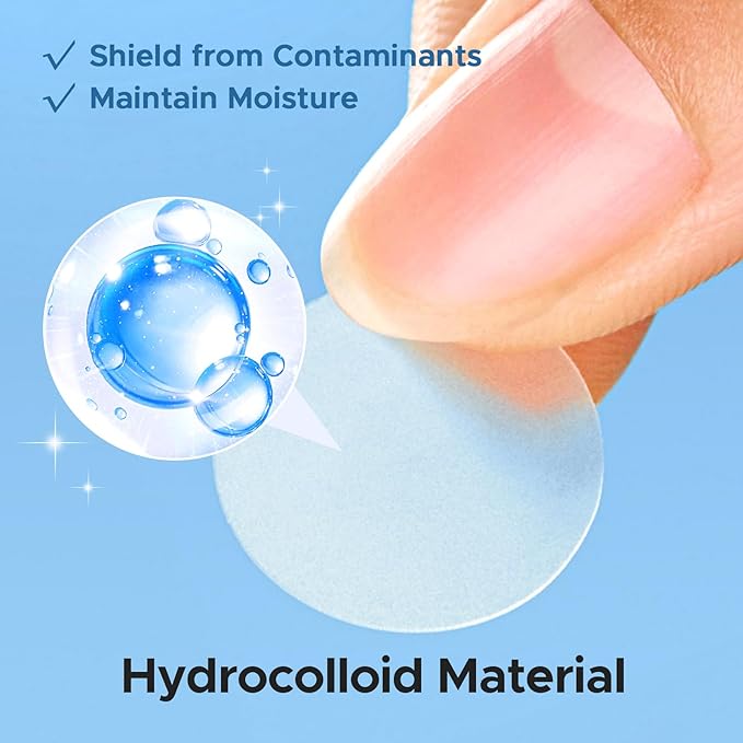 LitBear Pimple Patch Bulk, 480 Patches 3 Size Acne Patches for Face, Hydrocolloid Spot Stickers for Covering Zits, Blemishes, and Breakouts, Suitable for All Skin Types