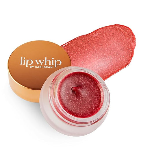 Kari Gran Lip Whip | Moisturizing Lip Balm with Organic Oils | Clear Glossy Sheen + Peppermint | Rich Buttery Texture, Hydrates & Protects | Non-GMO, Organic Ingredients, Made in USA (Cora Gold)