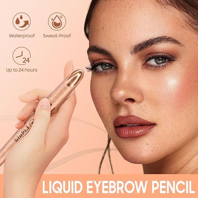 Eyebrow Pen - Eyebrow Pencil New Upgraded Eye Brow Pencils for Women With Micro 4 Point Lift & Snatch, Lat All Day, Waterproof, Create Natural Eyebrow Hair Eye Makeup (Light Brown,01#)