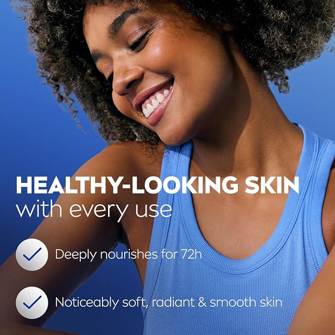 NIVEA Cocoa Butter Body Lotion for Dry Skin with Hyaluronic Acid, Cocoa Butter and Deep Nourishing Serum, 72-Hour Body Moisturizer, 33.8 Fl Oz Value Size Pump Bottle