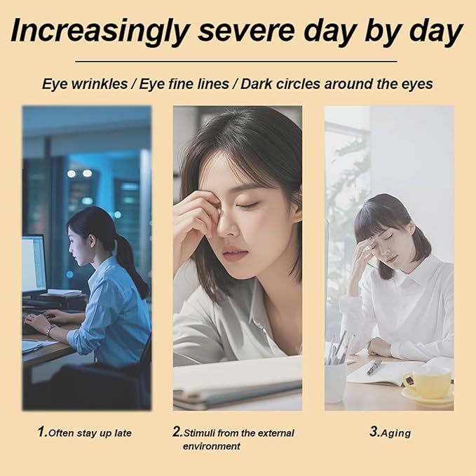 PORCOPE Caffeine Dark Circle Eye Cream - Contains Hyaluronic Acid & Niacinamide Under to Brighten Eye Area, Reduce Dark Circles & Smooth Wrinkles - Caffeine Eyes Serum 0.5 fl oz