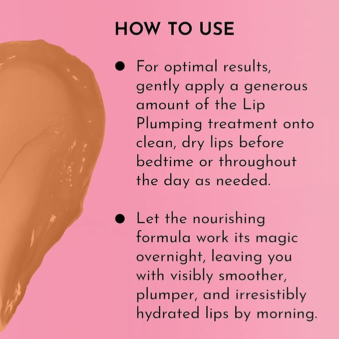 LAWLESS Women's Forget The Filler Overnight Lip Plumping, Birthday Cake, 0.28 Ounce
