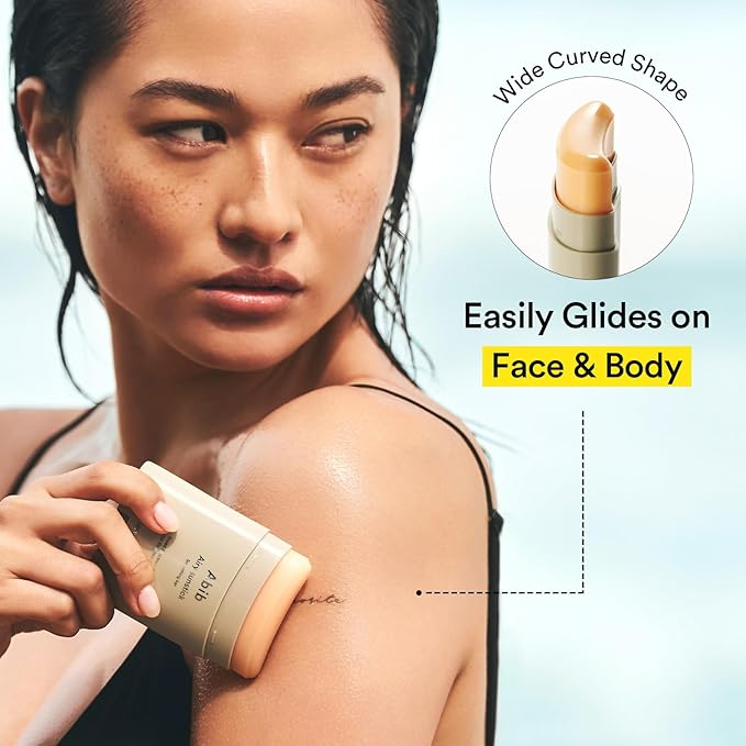 Abib Airy Sunstick Protection Bar DUO Broad Spectrum SPF50+ 1.62 oz / 46 g (Semi-matte) | Korean Suncreen Stick Suncare Sunblock, No Whitecast, Protector Solar Barra, Water resistant