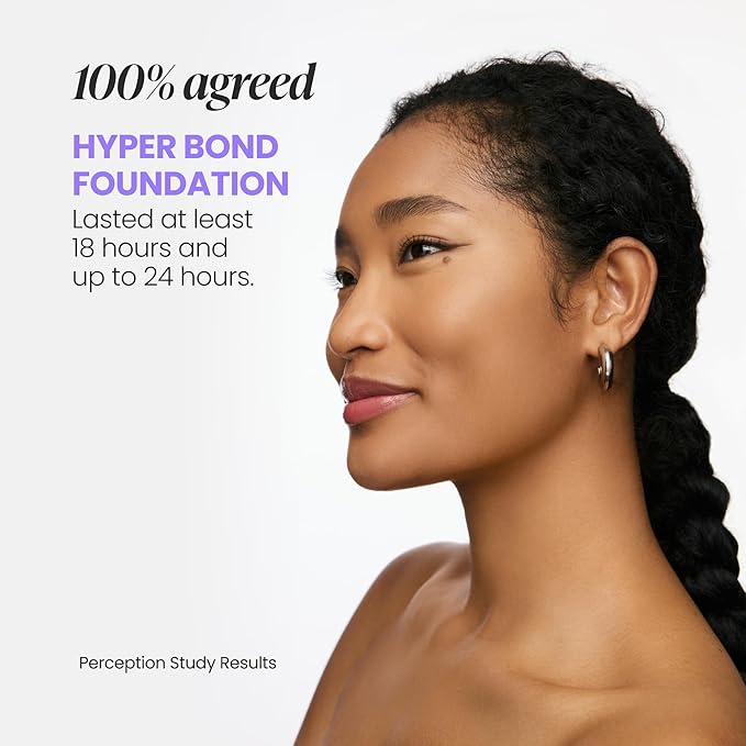 Wonderskin Hyper-Bond Serum Foundation – Waterproof, Transfer-Proof, 24HR Longwear Face Makeup with Niacinamide & Hyaluronic Acid – Lightweight, Natural Finish, Vegan & Cruelty-Free (Haze)