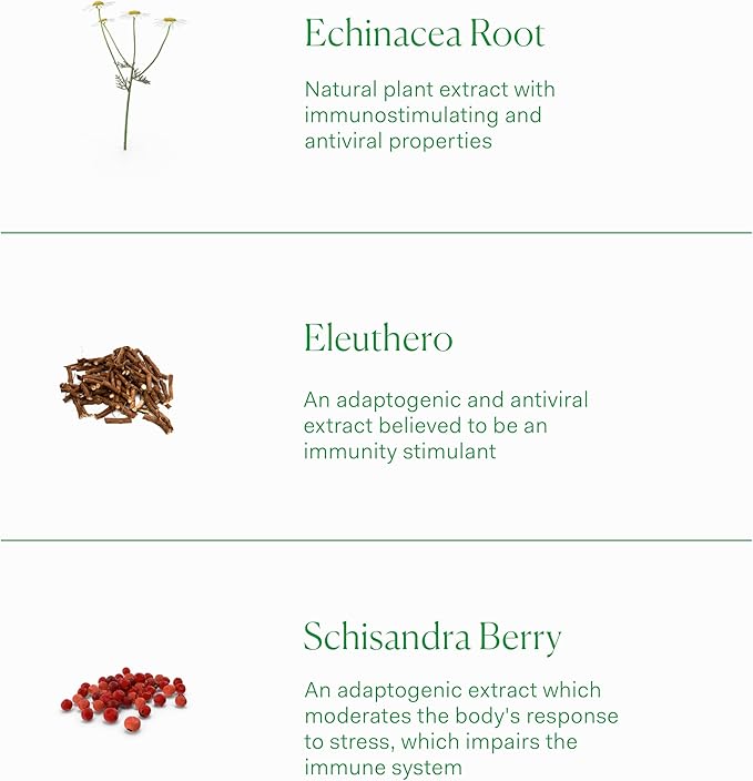 The Nue Co. Defense Drops, Supports Immunity with Adaptogen Herbs, Vegan, Cruelty Free