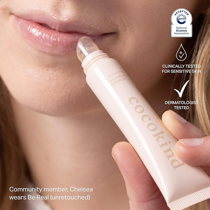 Cocokind Ceramide Lip Blur Balm, Be Real - Clear Hydrating Lip Balm with Ceramides & Peptides, Made for Sensitive Skin & Lips, Unflavored & Fragrance-Free - 6 pack