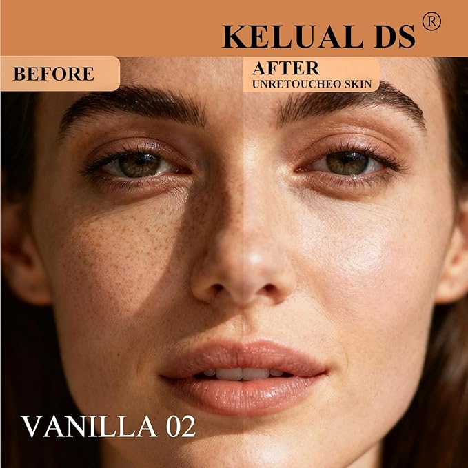 KELUAL DS Anti-Aging Tinted Face Moisturizer & Sheer Face Sunscreen SPF 46, Hydrating Skin Care & Sunscreen Moisturizer,1.7OZ/50ML