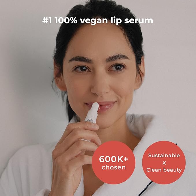 INNA ORGANIC Tinted Lip Balm, Moisturizing, Healing, Light Rosy color, 100% Vegan Lip Serum, EWG & COSMOS Certified| suitable for 10-15, kids | Rose Geranium Essential Oils | Luxury Clean Beauty