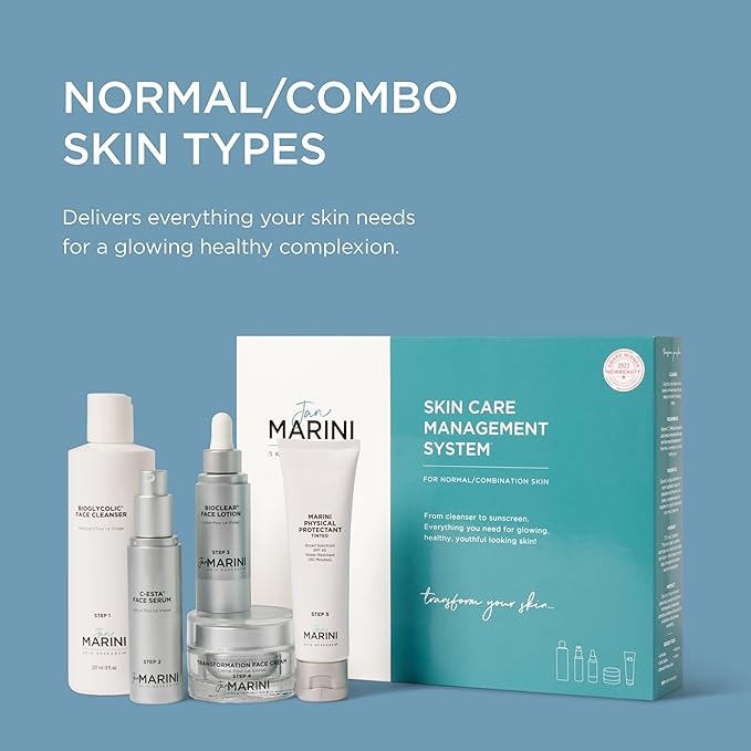 Jan Marini Skin Research Skin Care Management System - With Marini Physical Protectant Tinted SPF 45 - Normal/Combination Skin