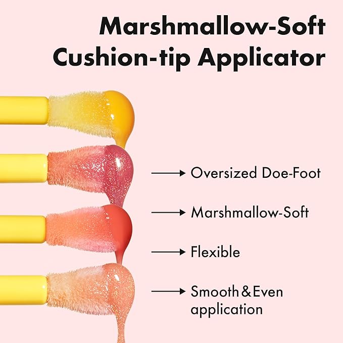 Amuse Seoul Banana Lip Oil (06 Rose Sorbet) – Skincare-Infused Hydrating Vegan Lip Oil, Banana-Scented, Lightweight Non-Sticky Glossy Finish, with Peptide & Rice-Based PDRN
