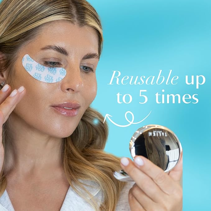 Talika Eye Therapy Patch - Instant Smoothing Eye Patches - Mask For Dark Circles & Tired Eyes - 6 Pairs Reusable & Travel Case