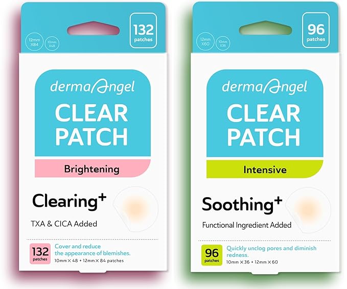 Ultra Invisible Dark Spot Patches for Post Acne and Ultra Invisible Salicylic Acid Acne Patches for Cystic Acne – Spot Treatment for Face with Hydrocolloid – 228 Count, Day & Night Use Bundle