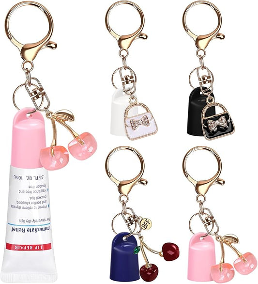2 Pcs Keychain Holder for Aquaphor Lip Repair- Polypropylene Cap Accessory - Fit Lip Balm Keychain
