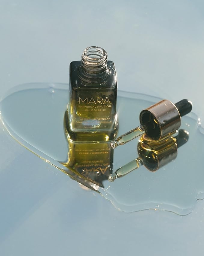 MARA - Universal Hydrating Face Oil for Anti-Aging + Glow with Algae + Moringa | Superfood Plant Oils Plump Skin, Boosts Firmness, For All Skin Types (1.2 oz | 35 ml)