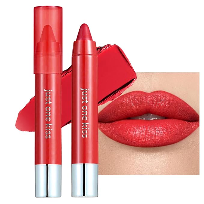 Hydrating Lipstick Cream Lip Crayon, Moisturizing Long-lasting Waterproof Stick for Women, High-Pigment Smooth Lip Liner & Tinted Lip Balm in One, Buildable Color with Natural Gloss Finish, 11
