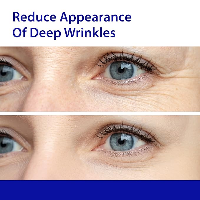 Dr. Denese SkinScience Firming Facial Collagen Eye Cream Face Moisturizer Hyaluronic Acid & Peptides Rejuvenate Skin - Improved Look of Fine Lines, Elasticity, Sagginess, Bags - Cruelty-Free - .5oz