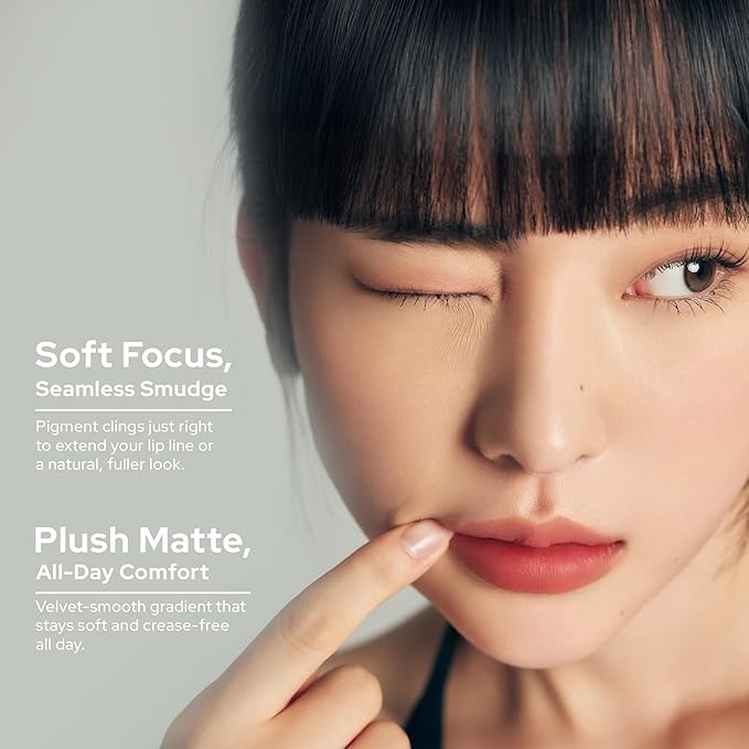 Unseen Blur Soft-matte Lip Tint Long-Lasting Stain, Blendable 3.2g, Holiday Stocking Stuffer, Winter Makeup Essentials (157 00:00, 0.11 oz)