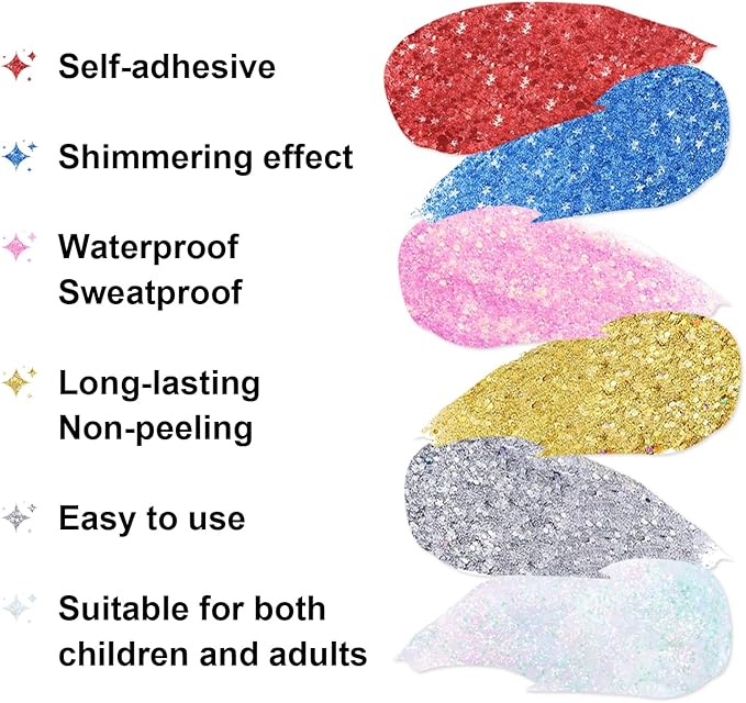 Sparkling Pink Body Glitter Stick, Halloween Face Glitter Makeup,Holographic Hair Glitters Mermaid Makeup Rave Outfits for Women, Shimmer Face Paint Stick for Christmas (Sparkling Pink)