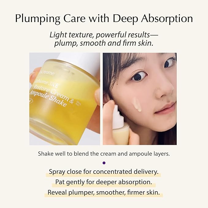 Shake-Activated Ampoule Serum Spray – Dual-Phase Plumping & Firming with Bakuchiol & Exosome (80ml)