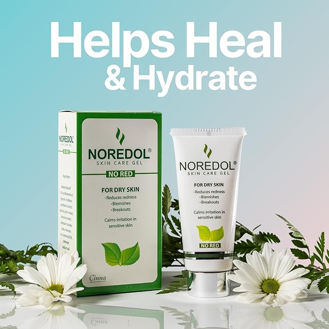 Skin Care Gel - Redness Relief Moisturizer for Dry Skin - Rosacea Treatment for Face - Soothes Prone Skin and Irritation - Fragrance Free 2 oz