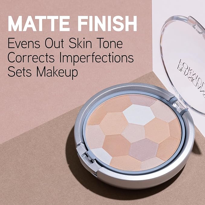 Physicians Formula Multi-Colored Pressed Finishing Powder Palette - Translucent & Blush Powder Blushing Rose, Dermatologist Tested