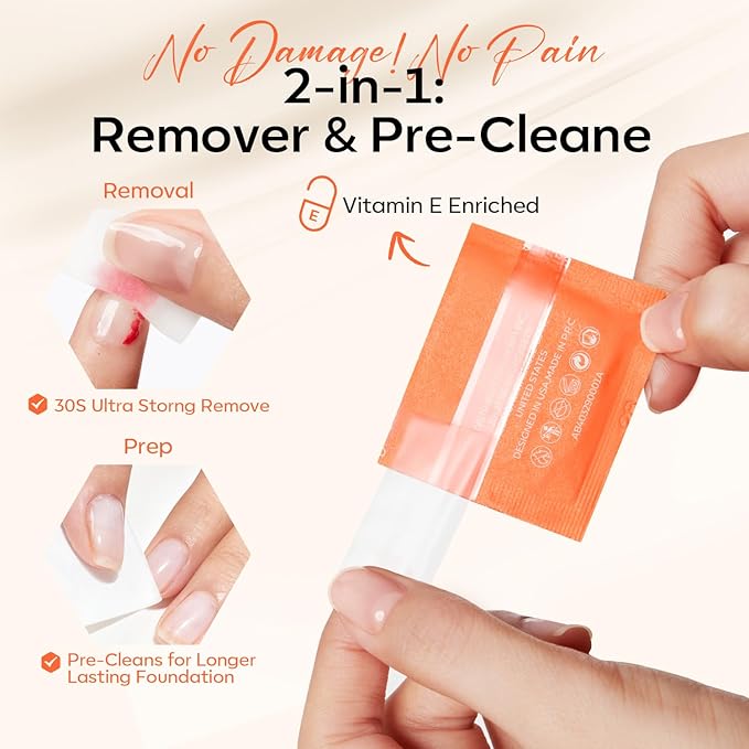 Modelones Nail Strengthener Kits White Nail Polish Remover Pads Cuticle Oil Pen for Nail Repair Hardener for Damaged Nails Growth DIY Nail Manicure Kits 23 Pcs Nail Care Kits for Women 15Ml