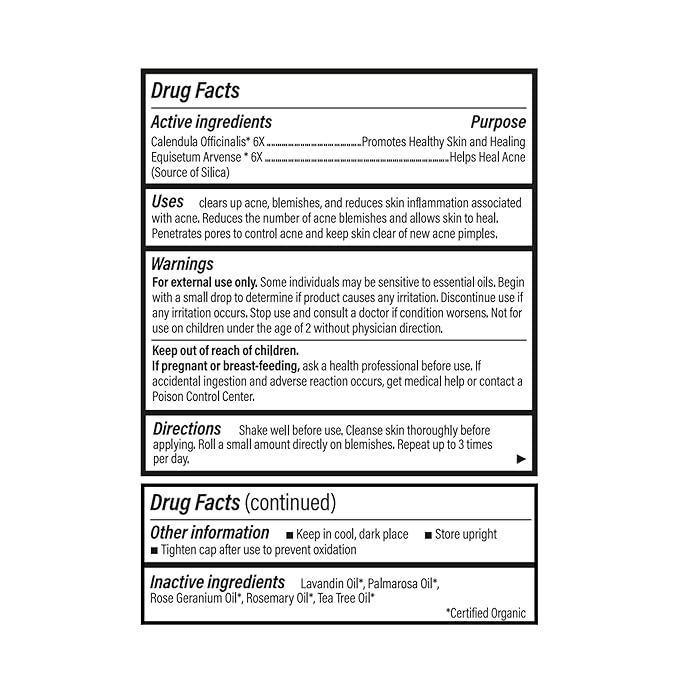 Forces of Nature Natural, Organic Acne Skin Care Treatment, Non GMO, No Harmful Chemicals, Cruelty Free - Acne & Pimple Control, Clear & Balance Skin Tone, 0.14 Fl Oz