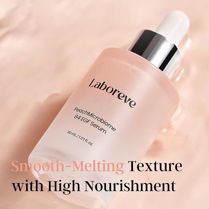 PeachMicrobiome 84 EGF Serum | Peach Growth Factor Anti-Aging Serum | Niacinamide, Multi-Layer Hyaluronic Acids, Collagen | Boost Firmness & Vitality, Long-Lasting Moisture | Korean Skin Care