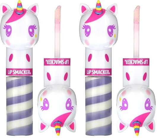 Lip Smacker Lippy Pals Swirls Unicorn, Flavored Moisturizing & Smoothing Soft Shine Lip Balm, Hydrating & Protecting Fun Tasty Glossy Finish, Cruelty-Free & Vegan - Unicorn Frosting (Pack of 2)