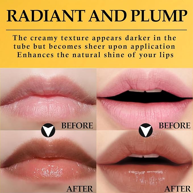 Noir Honey Lipstick, Moisturizing Lip Color, Nourishing Lip Balm, Honey Noir Lipstick Suitable for All Skin Tones, Natural Lip Care, Long-Lasting Moisturization Non-Sticky (Black)