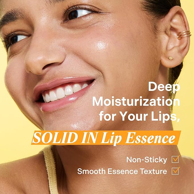 Torriden SOLID In Ceramide Lip Essence | Moisturizing Lip Essence for Glowy, Plumped, and Radiant Lip | Korean Lip Balm (Jelly Case Key Chain Included)