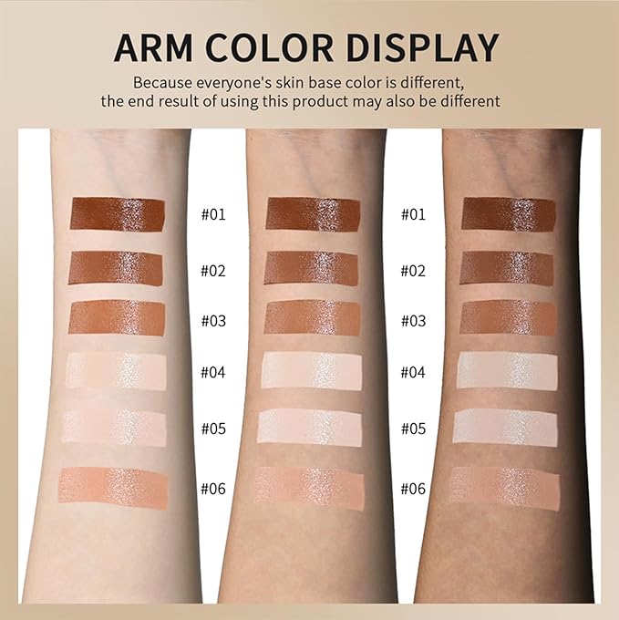 2 Pcs Foundation Stick Beauty Balm Serum Boosted Skin Tint Solid Tinted Moisturizing Serum Contour Stick Foundation for Women Natural Finish Makeup (#05, 0.63 OZ)
