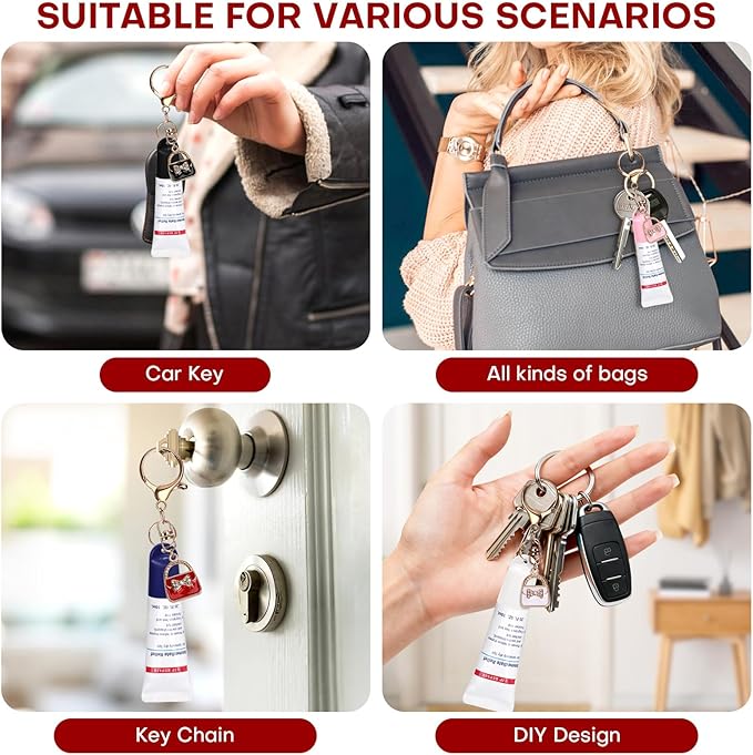 2 Pcs Keychain Holder for Aquaphor Lip Repair- Polypropylene Cap Accessory - Fit Lip Balm Keychain