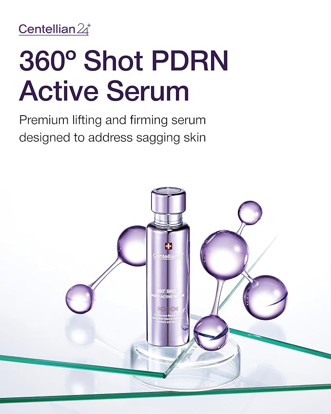 Centellian 24 360º Shot PDRN Active Serum (PDRN, 1.69fl oz) - Intense Hydration & Skin Firming Serum for a Youthful Appearance, Korean Skin Care. PDRN, Ribbon Collagen & Hyaluronic Acid.
